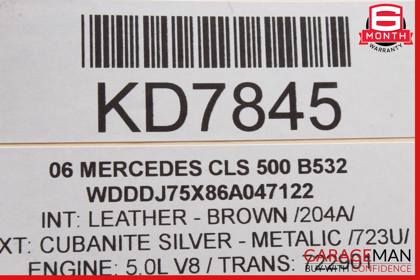 06-11 Mercedes W219 CLS500 Steering Column Control Switches Assembly OEM