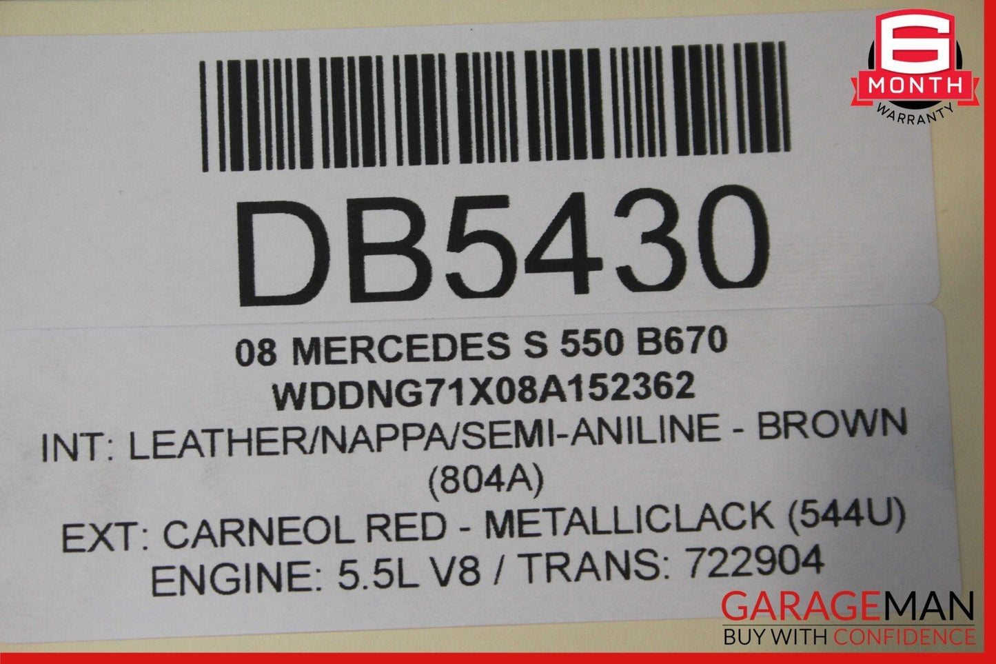 07-13 Mercedes W221 S550 Front Hood Bonnet Cover Panel Air Vent Assy Carneol Red