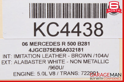 06-13 Mercedes W251 R500 R320 Right Passenger Door Corner Tweeter Speaker OEM