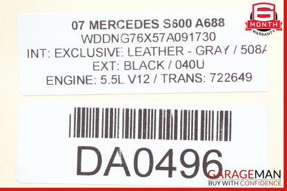 07-09 Mercedes W221 S600 Front Left Driver Side Foglight Fog Light Lamp OEM