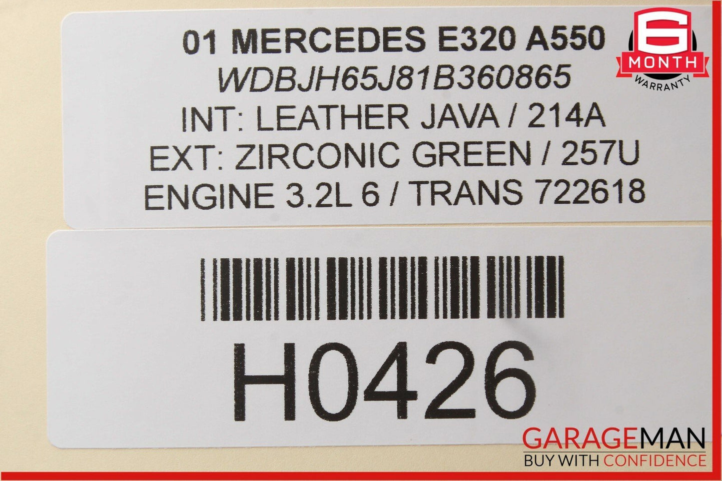 98-02 Mercedes W210 E320 ESP Electronic Stability Program ABS Control Module