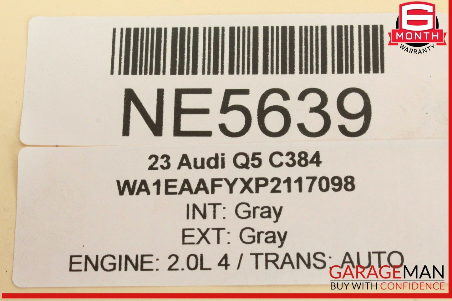 18-25 Audi Q5 SQ5 Rear Left or Rear Right Side Lower Control Arm 80A505311B OEM