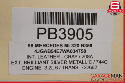 98-05 Mercedes W163 ML320 ML350 Rear Differential Axle Carrier Assy 3.70 Ratio