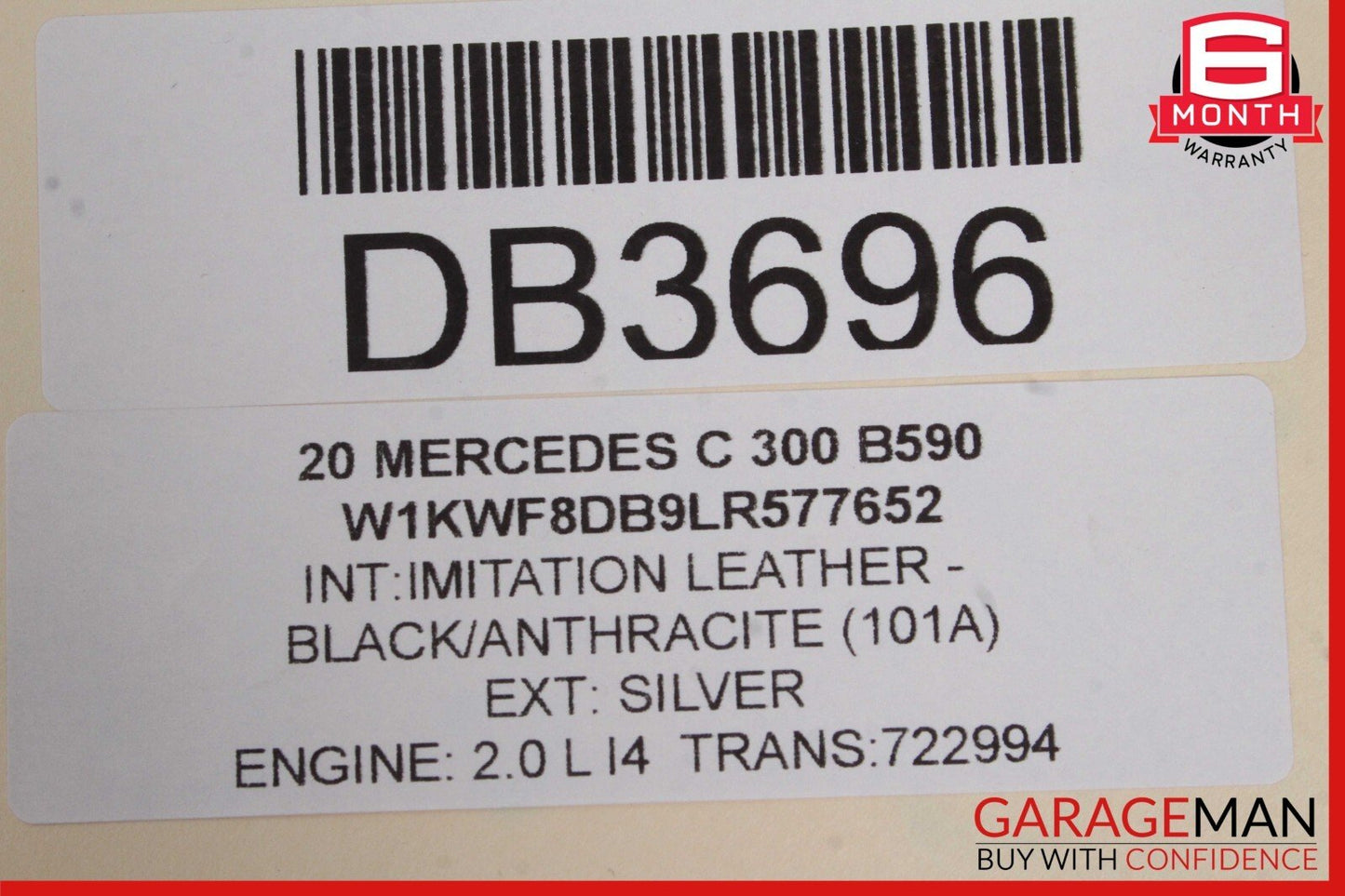 15-20 Mercedes W205 C300 C43 Rear Left Driver Side Interior Door Panel Cover OEM