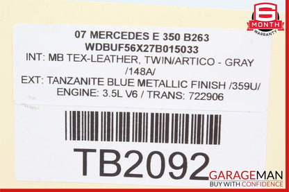 Mercedes W209 CLK350 S400 GLK350 E350 Right Side Engine Cylinder Head Cover OEM
