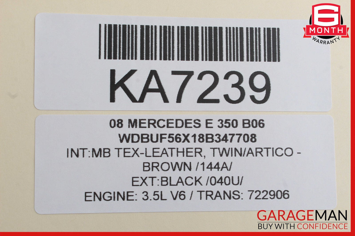 03-09 Mercedes W211 E350 E500 Exterior Door Handle Rear Left Driver Black OEM