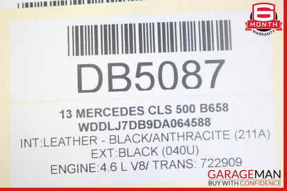 12-14 Mercedes W218 CLS550 Front Left Driver Side Interior Door Panel OEM