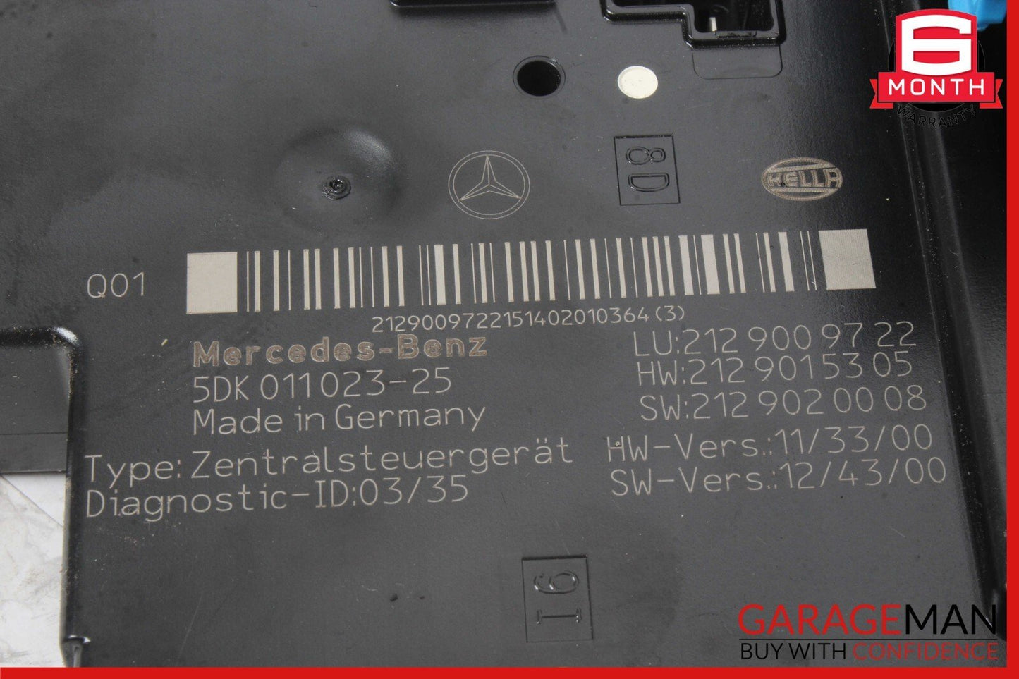10-18 Mercedes W207 E350 E63 AMG Rear Fuse Relay Box SAM Signal Acquisition OEM