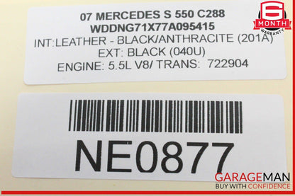 07-13 Mercedes W221 S550 S400 Rear Right or Left Side Door Control Module OEM