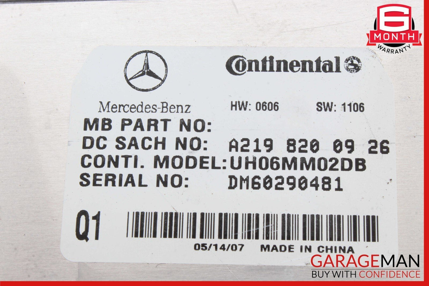 06-12 Mercedes W211 E350 SL550 E320 Communication Controller Module Unit
