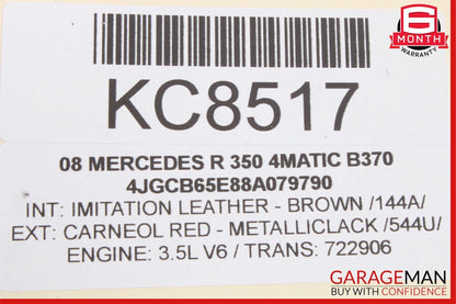 06-13 Mercedes W251 R350 R500 Tail Gate Hydraulic Cylinder 2516460398 OEM