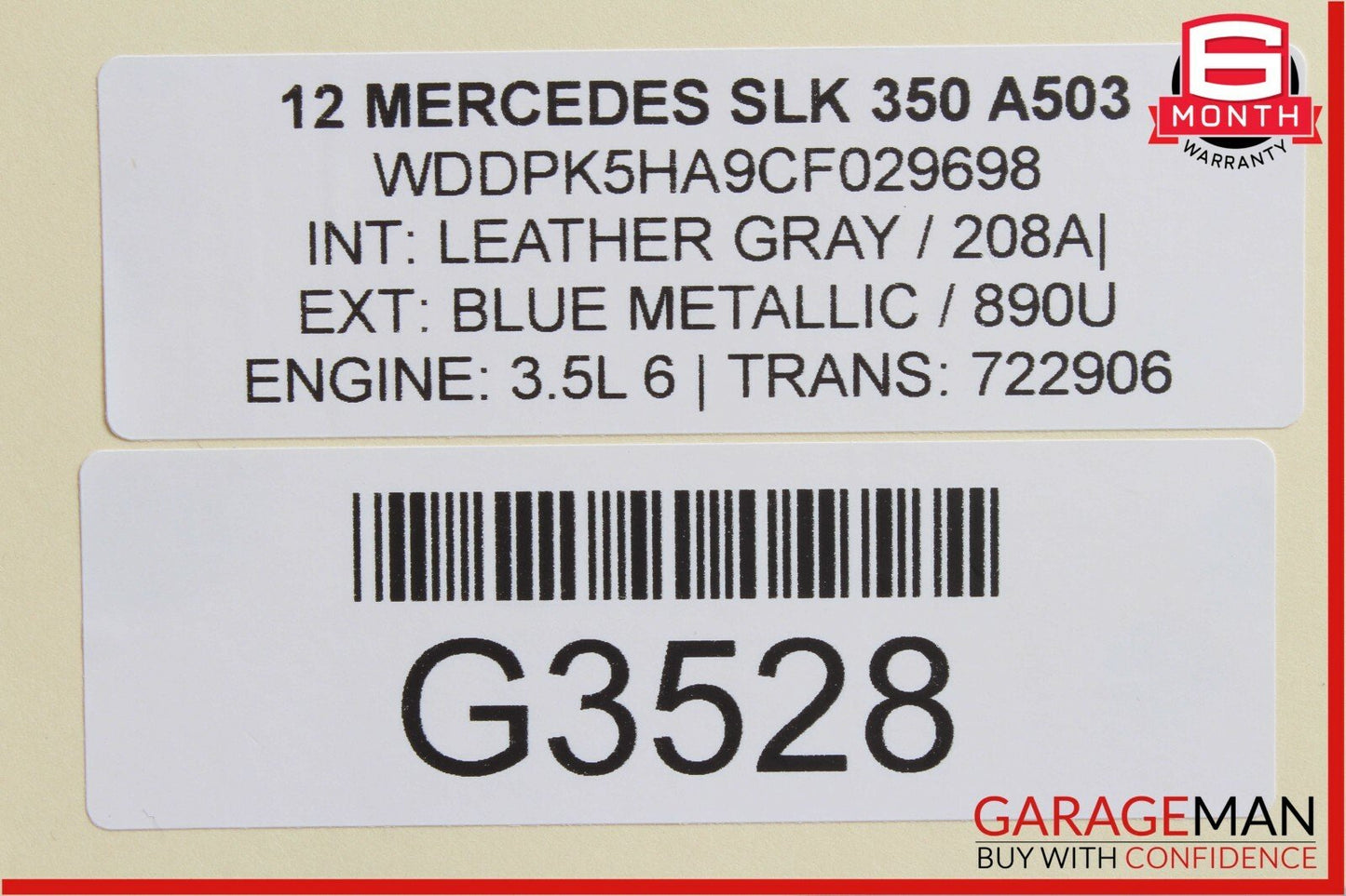 12-16 Mercedes R172 SLK350 Front Right & Left Side Brake Rotor Disc Set Drilled