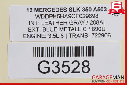 12-16 Mercedes R172 SLK350 Front Right & Left Side Brake Rotor Disc Set Drilled