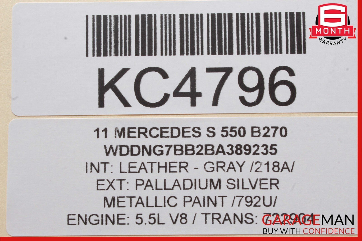 10-13 Mercedes W221 S400 S550 S63 AMG Rear Left or Right Door Control Module OEM