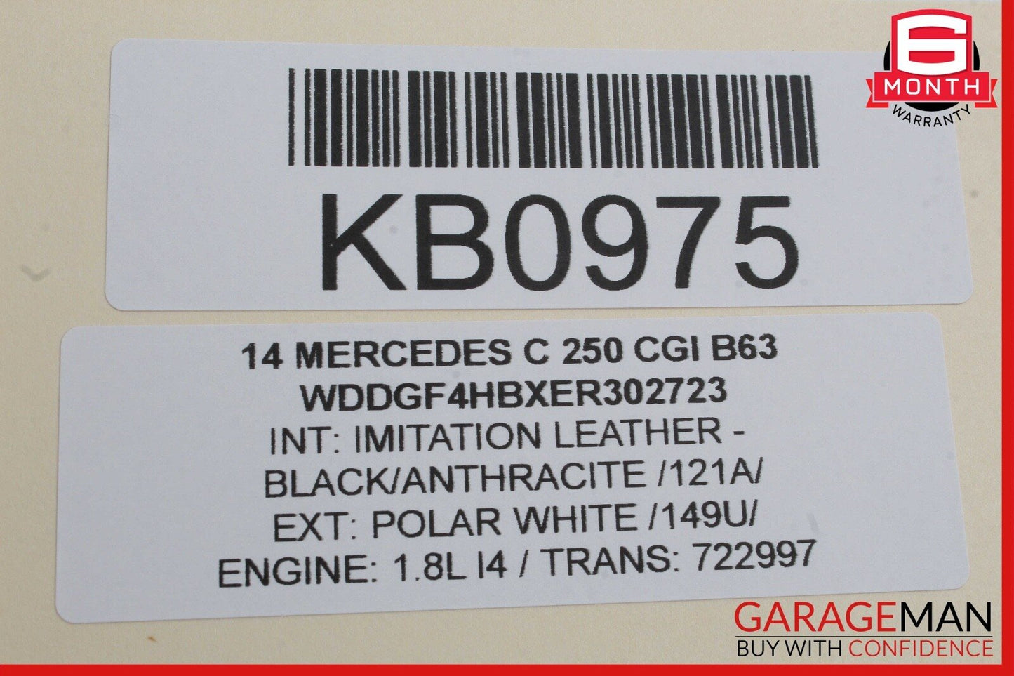 08-14 Mercedes W204 C250 Rear Right Side Door Window Regulator Motor Unit OEM
