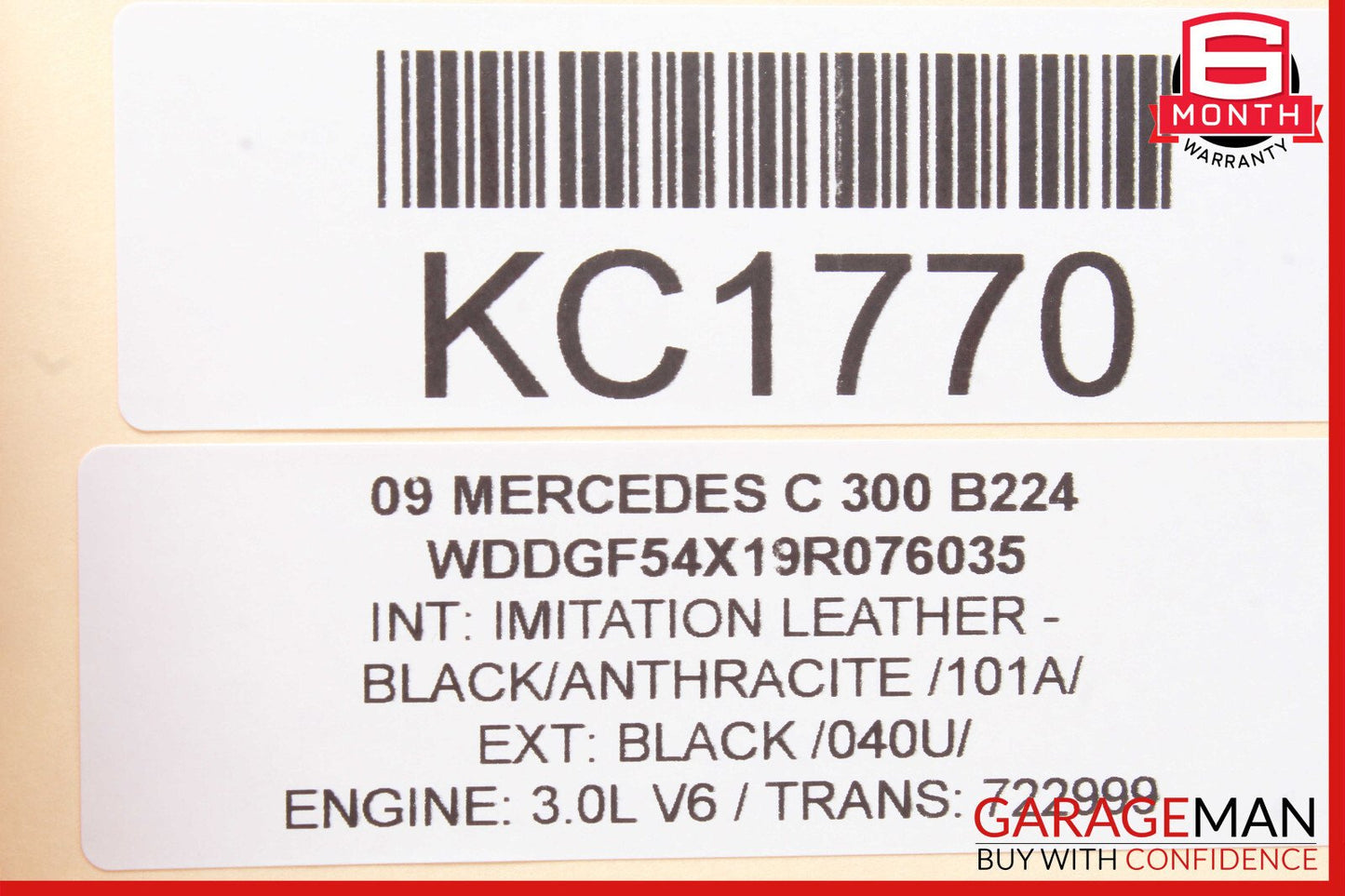 08-15 Mercedes W204 C300 GLK350 Seat Airbag Air Bag SRS Front Right Black OEM
