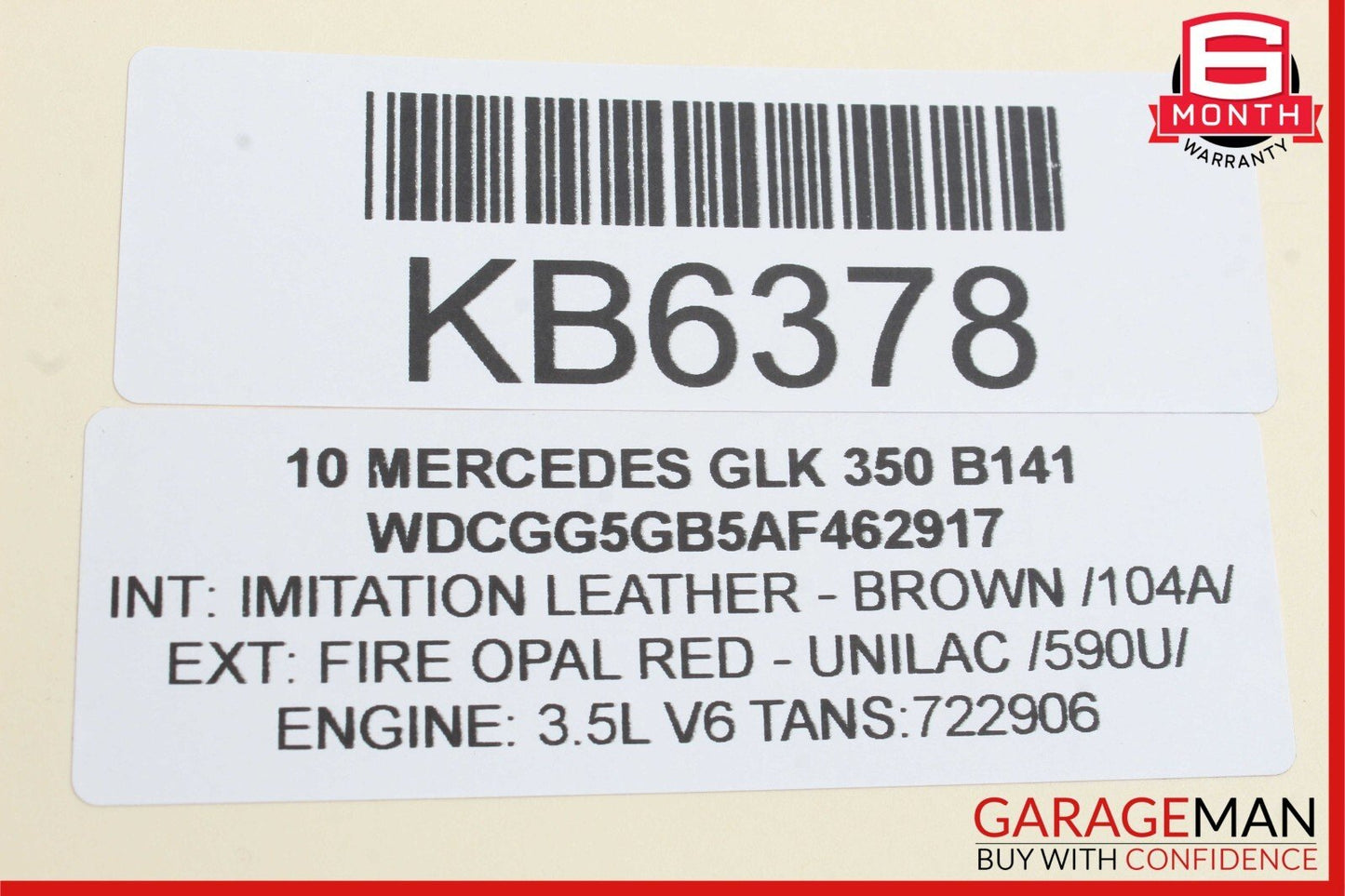 06-12 Mercedes X204 GLK350 GL450 C300 Front Right Side Bumper Fog Light Lamp OEM