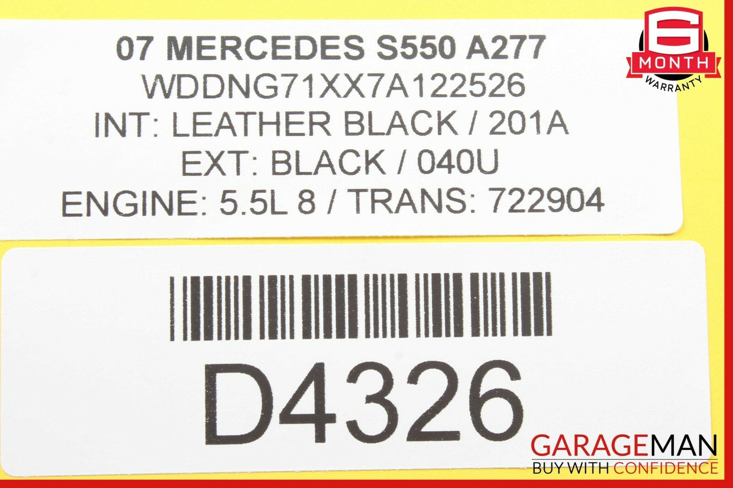 07-13 Mercedes W221 S550 CL550 Front Left Door Lock Latch Actuator Keyless Go