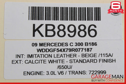 08-14 Mercedes W204 C250 C300 Rear Right Side Door Lock Latch Actuator OEM