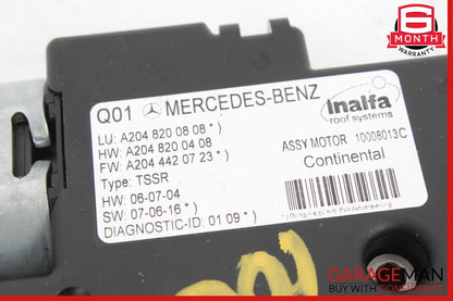 08-15 Mercedes X204 GLK350 C350 Panoramic Sunroof Sun Roof Motor 2048200808 OEM