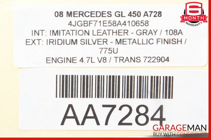 06-13 Mercedes GL450 R350 ML450 Front Right Side Door Control Module Unit