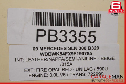 06-11 Mercedes SLK300 C300 722.9 7G Automatic Transmission 722.999 OEM 118k