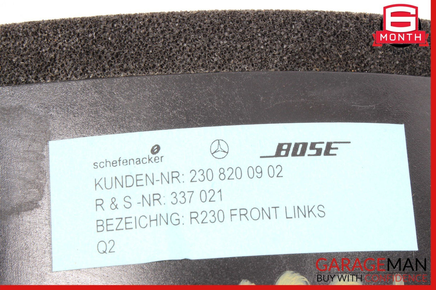 03-08 Mercedes R230 SL500 SL550 Door Audio Speaker Bose Left Driver Side OEM