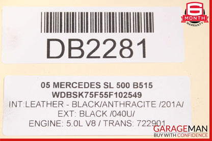 03-08 Mercedes R230 SL500 Engine Radiator A/C AC Condenser Oil Cooler Assembly