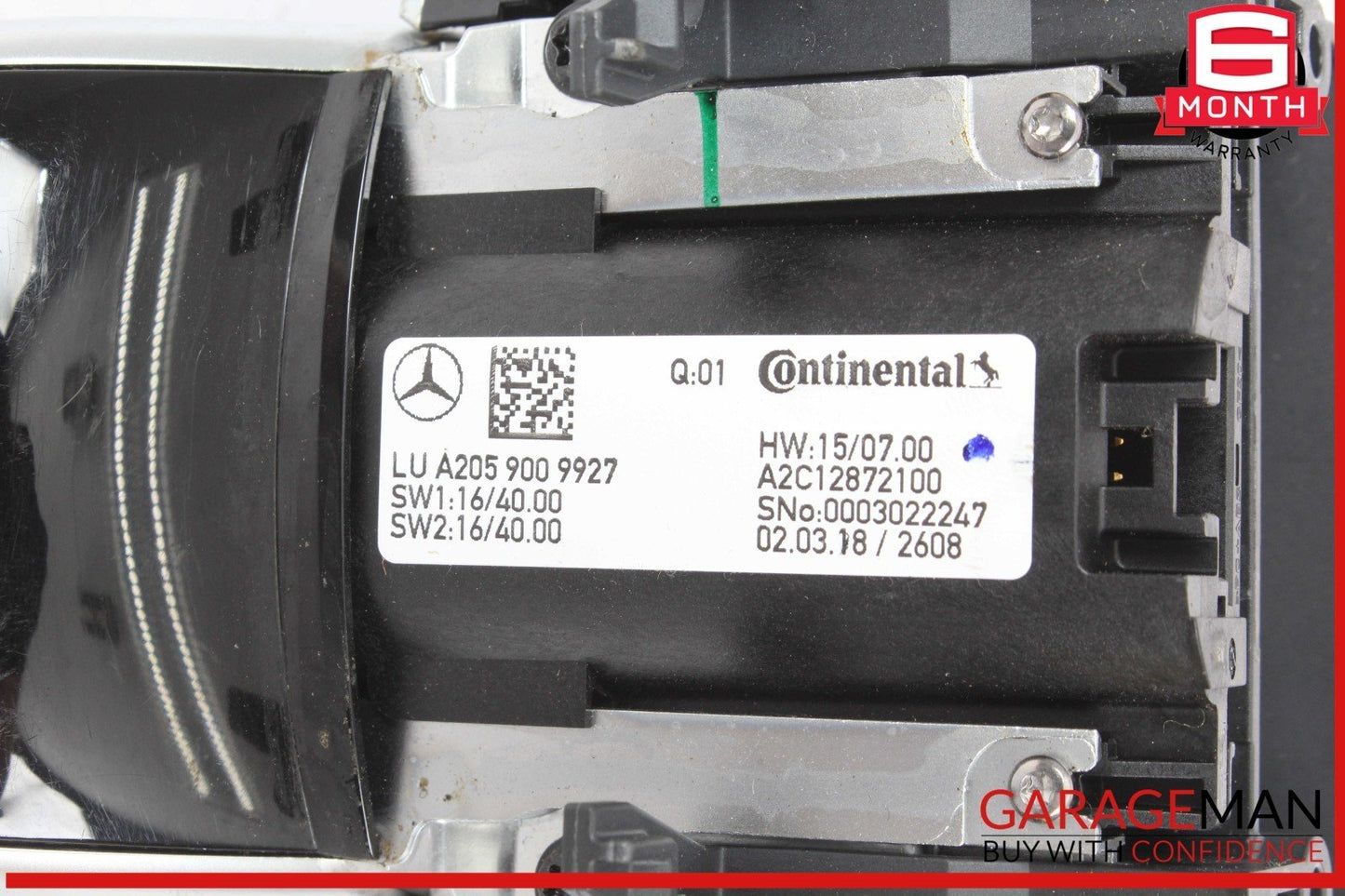15-20 Mercedes X253 GLC350e Center Console Multi Function Switch Control OEM