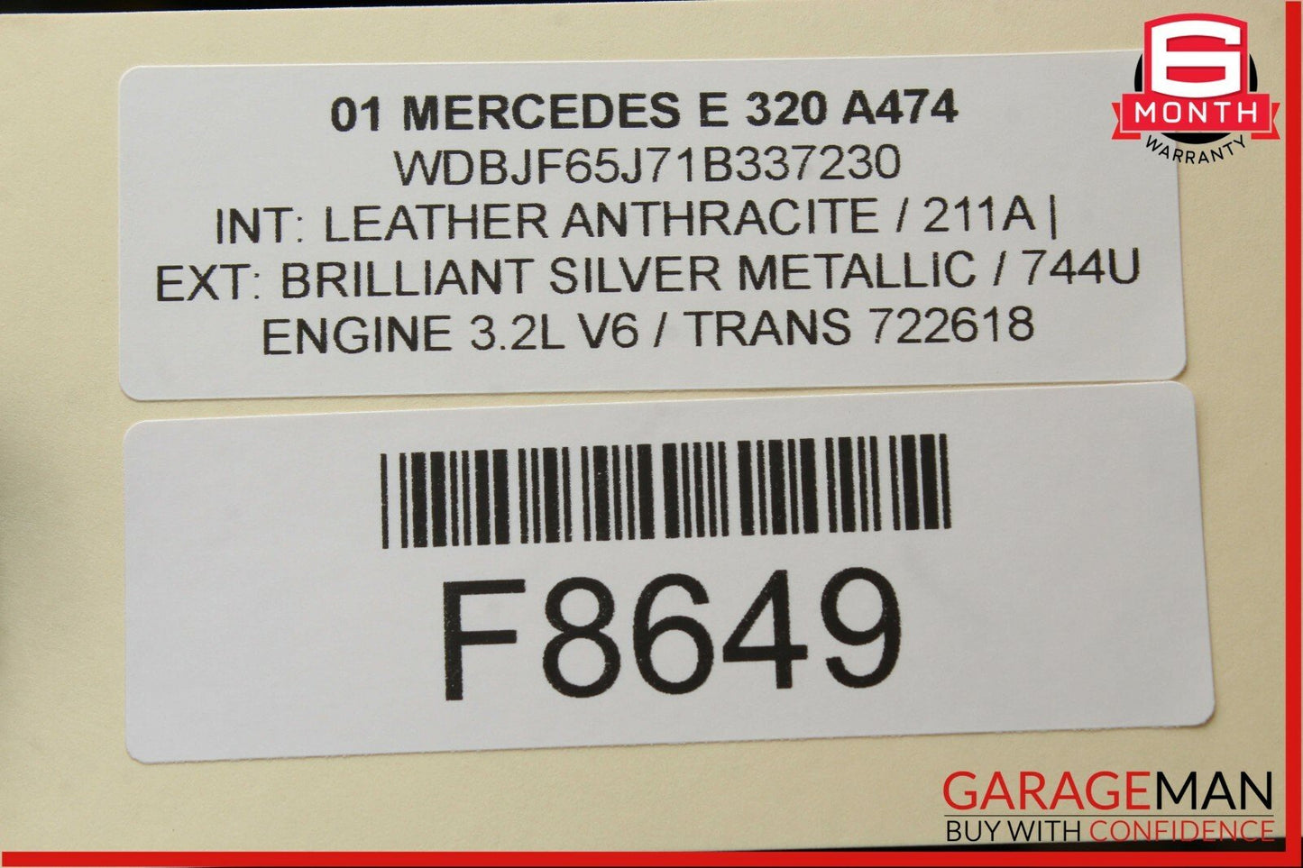 96-03 Mercedes W210 E430 E320 Front Right Passenger Side Door Control Module OEM