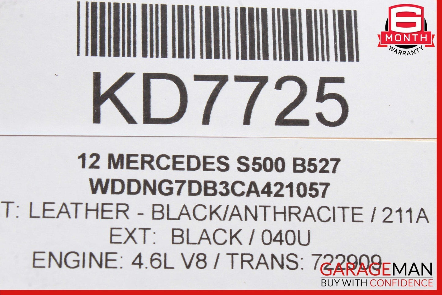 07-14 Mercedes S500 S550 CL550 Steering Column Combo Combination Switch Shifter