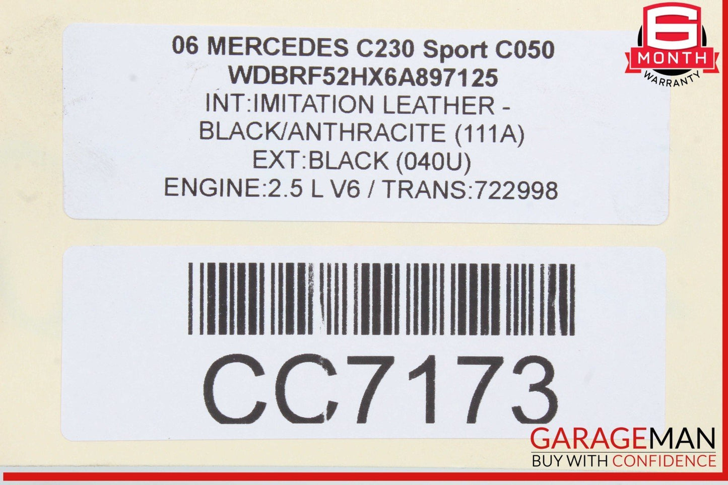 03-11 Mercedes W203 C230 SLK280 Rear Differential Diff Axle Carrier 3.27 OEM