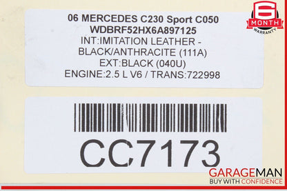 03-11 Mercedes W203 C230 SLK280 Rear Differential Diff Axle Carrier 3.27 OEM