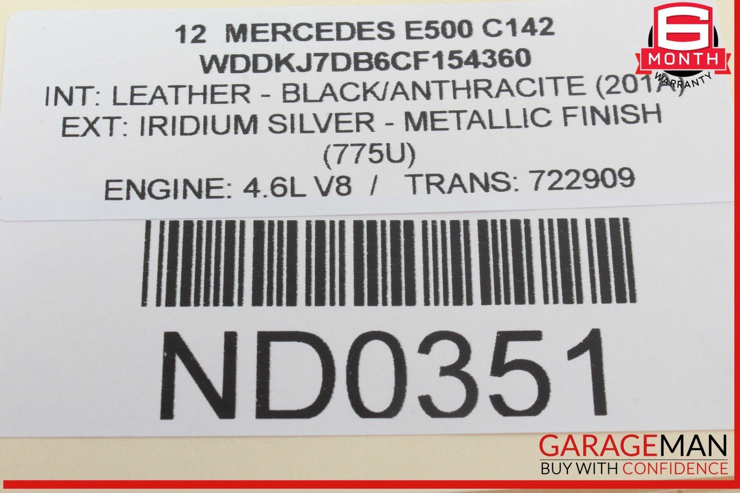 08-17 Mercede W207 E550 SLK250 Airmatic Air Suspension Control Module OEM