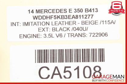 14-16 Mercedes W212 E350 Instrument Cluster Speedometer OEM