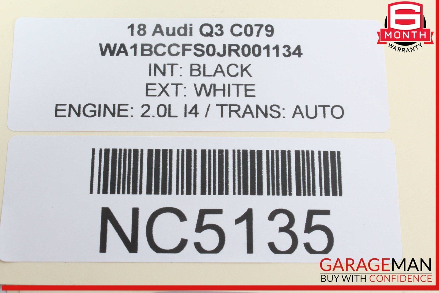 15-18 Audi Q3 Center Dashboard Bezel Park Assist Hill Descent Control Switch OEM