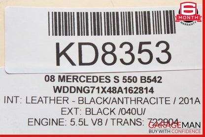 07-14 Mercedes W221 S550 S63 Front Right Side Seat Control Switch 2218709358 OEM