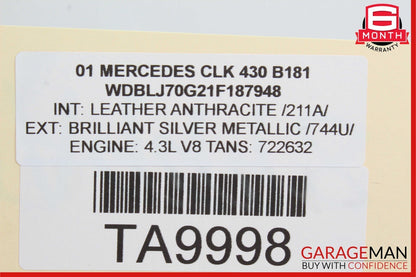 Mercedes W209 CLK550 CLK500 Rear Left or Right Side Lower Thrust Control Arm OEM
