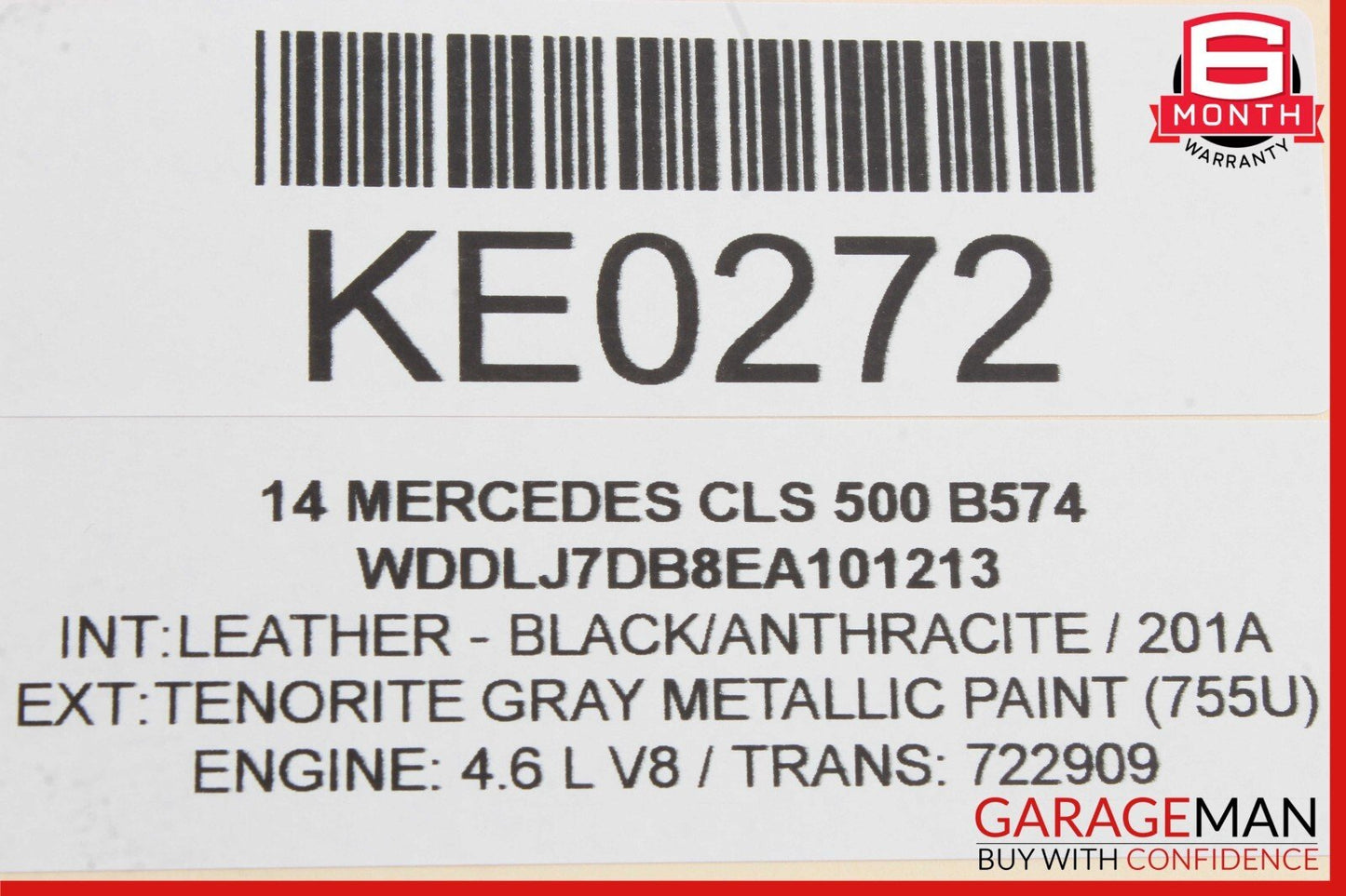 08-14 Mercedes W218 CLS500 C350 Rear Right Side Door Lock Latch Actuator OEM