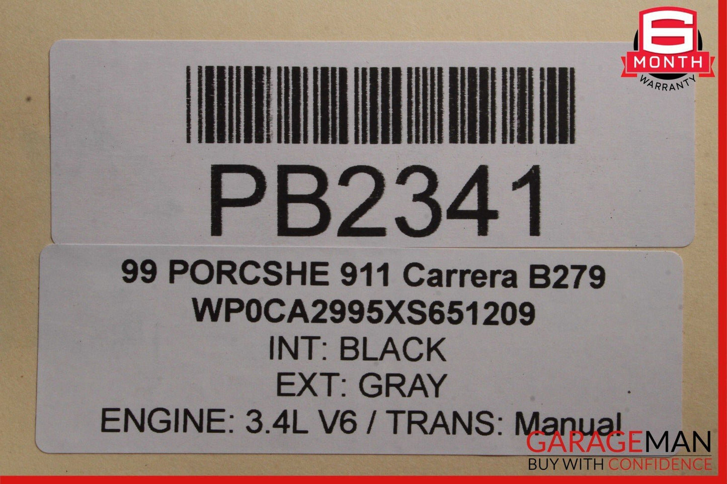 97-05 Porsche Boxster 986 Carrera 911 Front Subframe Sub Frame Crossmember Assy