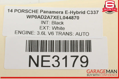 10-16 Porsche Panamera 970 E-Hybrid Center Console Arm Rest Storage Cover OEM