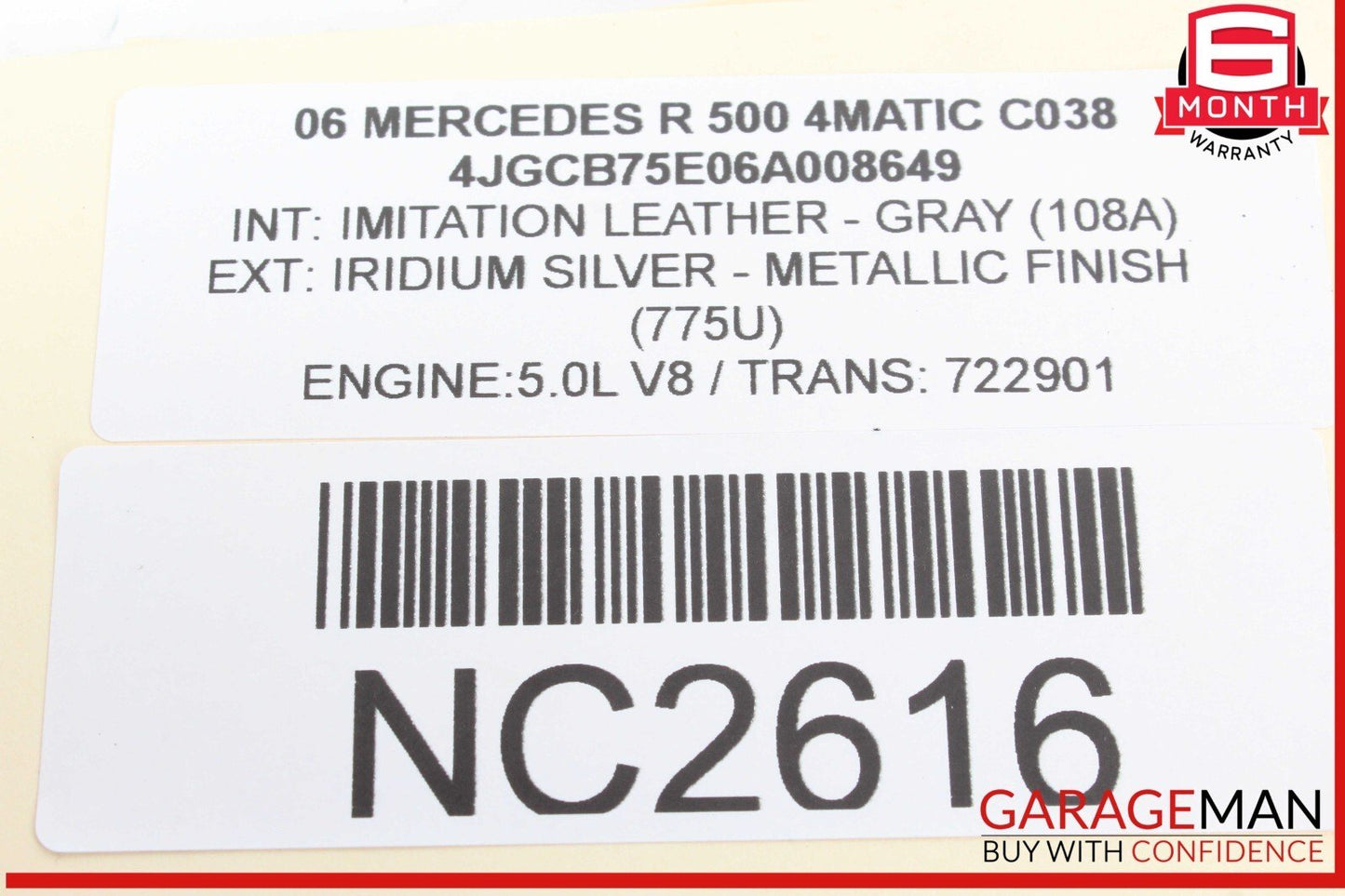 06-13 Mercedes W251 R500 4MATIC Rear Left Driver Side Quarter Sound Speaker