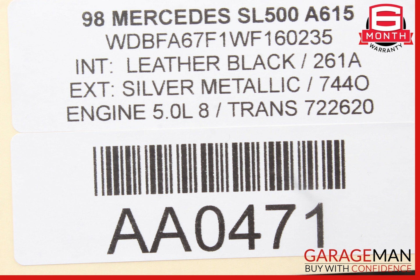 90-02 Mercedes R129 SL600 SL500 Communication Phone Control Module 187182162 OEM