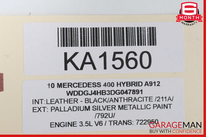 07-13 Mercedes W221 S400 S63 AMG Rear Right Side Keyless Go Exterior Door Handle