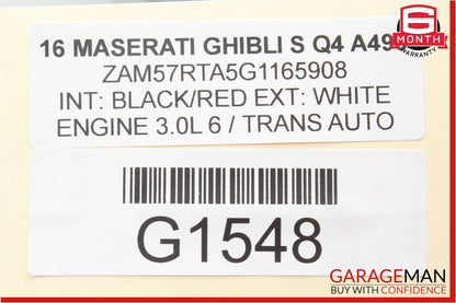 14-17 Maserati Ghibli Front Left Side Exterior Door Handle Assembly Chrome OEM
