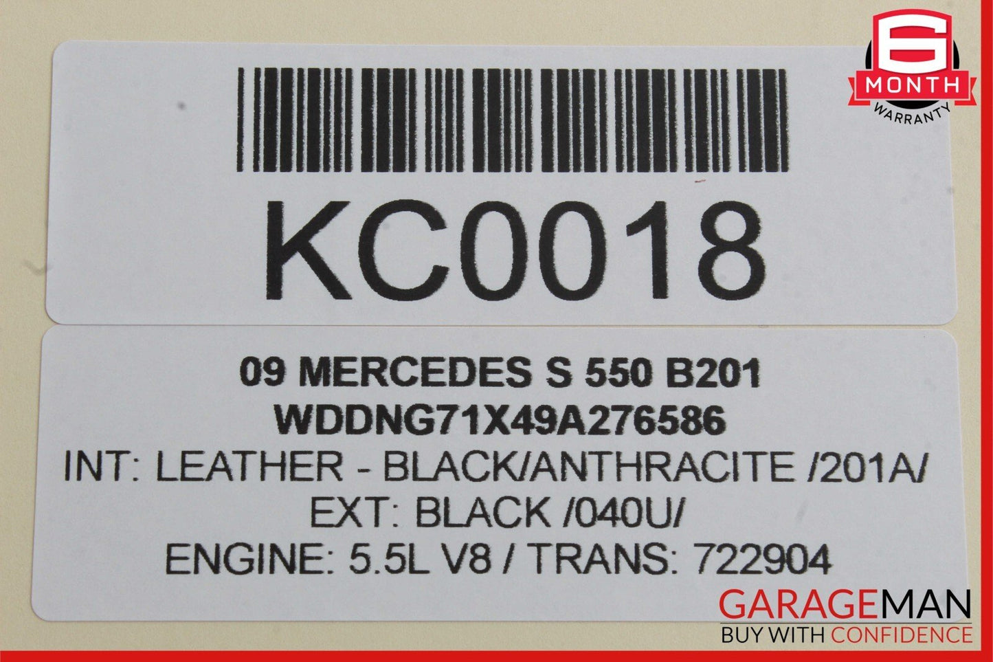 07-14 Mercedes W221 S550 Front Left Door Lock Latch Actuator Keyless Go OEM