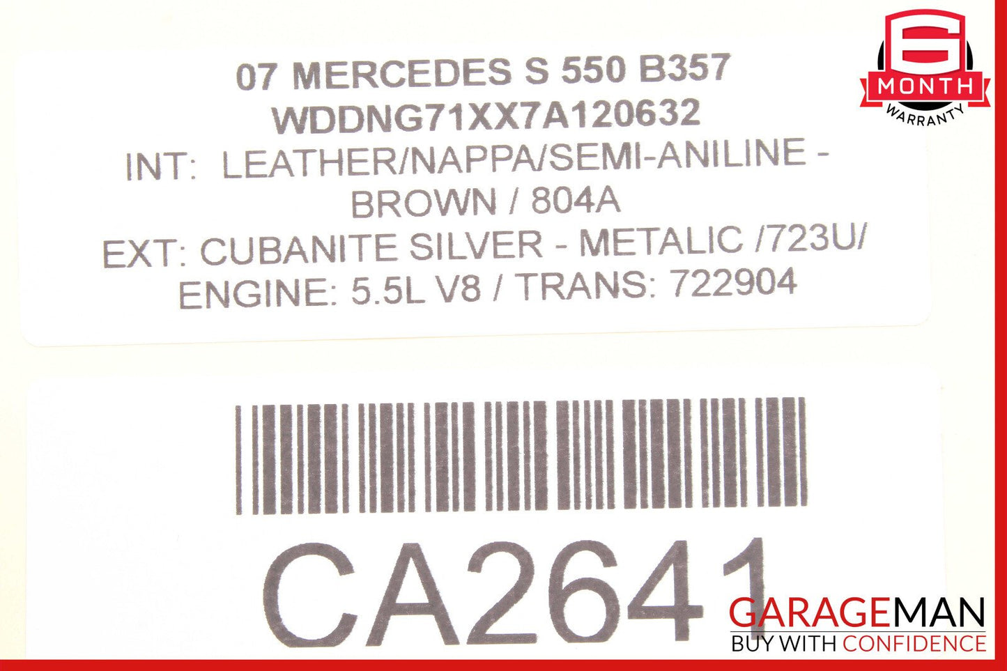 Mercedes W221 S550 ML550 R350 Front Right Passenger Side Seat Airbag SRS OEM