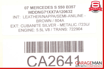 Mercedes W221 S550 ML550 R350 Front Right Passenger Side Seat Airbag SRS OEM