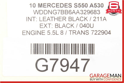 07-14 Mercedes W221 S500 S63 AMG CL600 Windshield Wiper Motor Right Side OEM