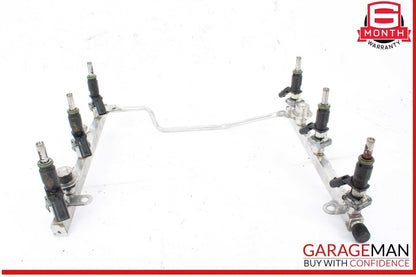 05-12 Mercedes W209 CLK350 ML350 SLK300 Fuel Injector Rail w/ Fuel Injectors OEM